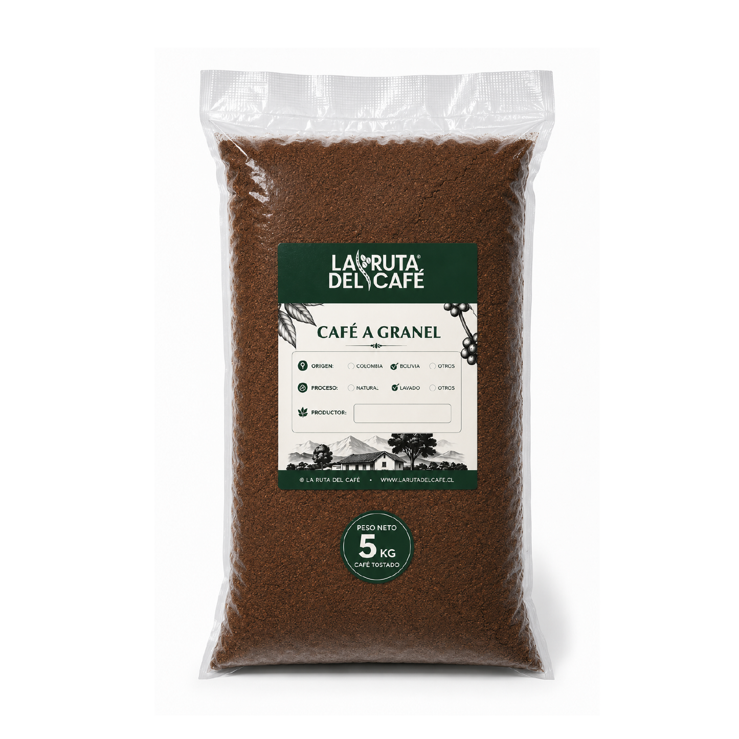 CAFE TOSTADO A GRANEL 5 KG