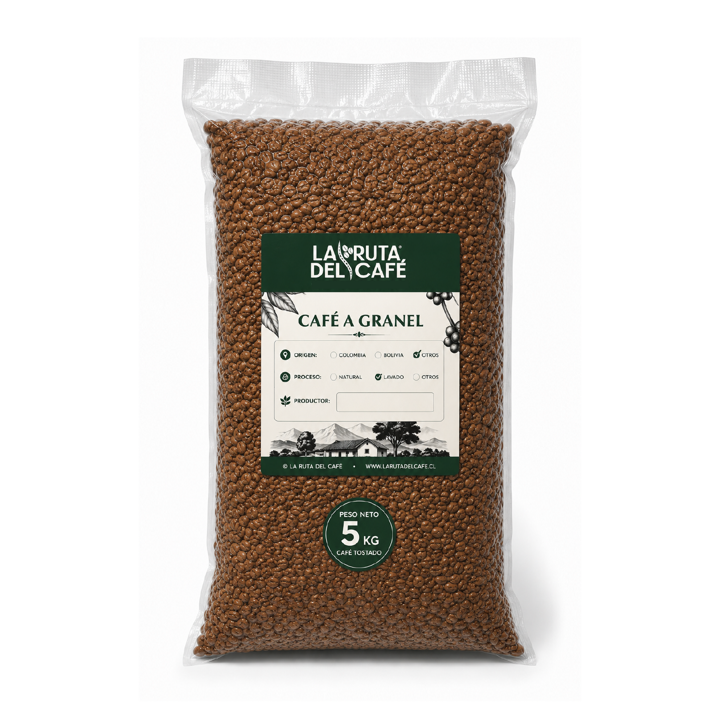 CAFE TOSTADO A GRANEL 5 KG