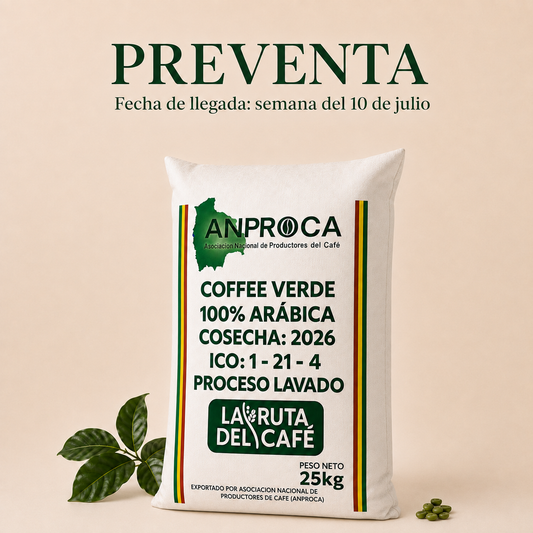 CAFE VERDE ARABICO TAZA 84 - COSECHA 2026