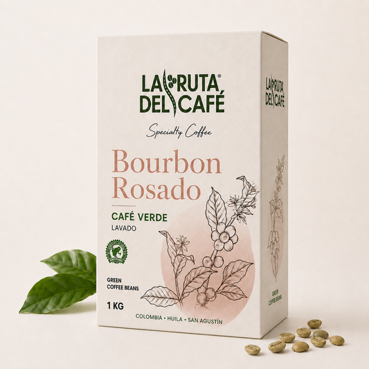 BOURBON ROSADO - LAVADO - CAFE VERDE MICROLOTE
