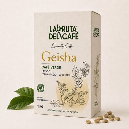 GEISHA - CAFE VERDE MICROLOTE - LAVADO 50 HORAS