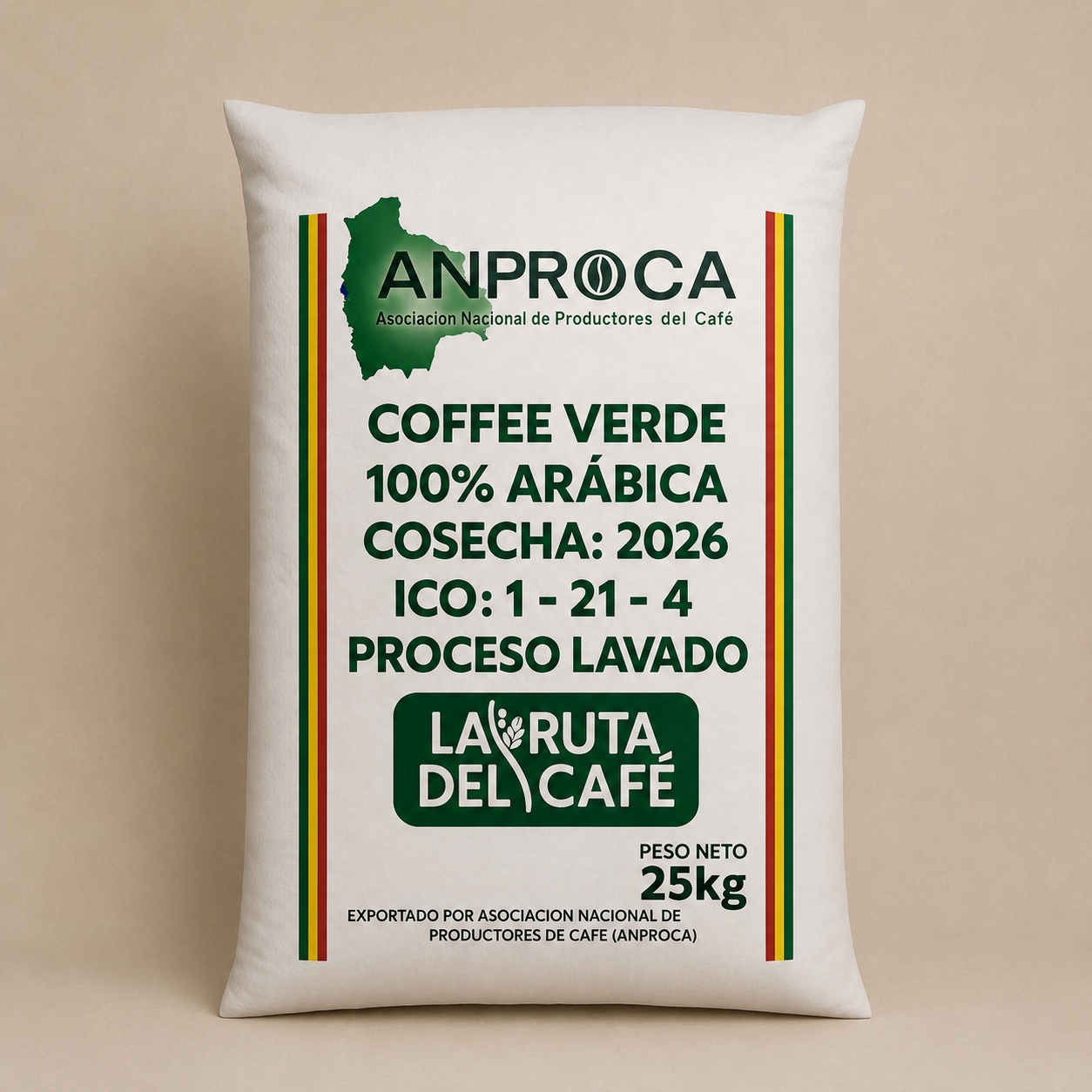 CAFE VERDE ARABICO TAZA 84 - COSECHA 2026