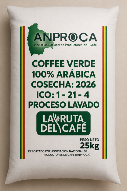 Café Verde ARABICO TAZA 84  COSECHA 2026